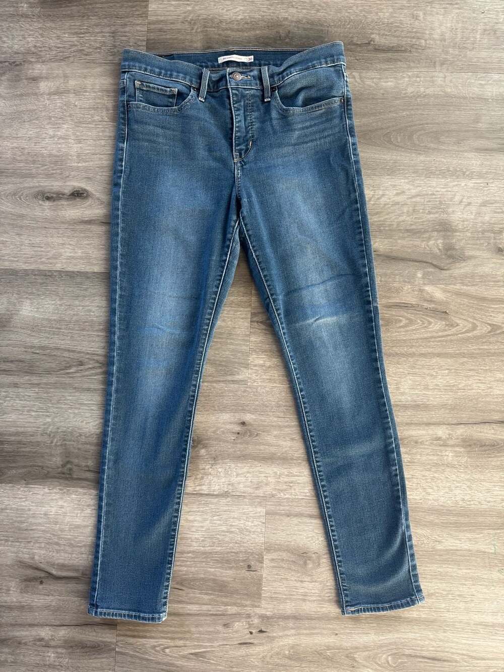 Levis 311 Shaping Skinny Jeans Women Size 30x30 Blue Denim